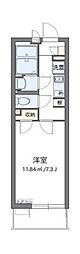 クレイノポスタ 1Kの間取図画像