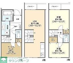 KoletTerrace西大宮 2SLDKの間取図画像