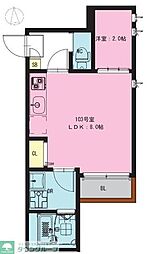 グランティックプレアオオミヤ 1LDKの間取図画像