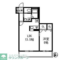 フェニックス浦和北 1LDKの間取図画像