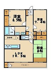 間取図画像 3LDK