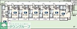 MELDIA稲城 1Kの間取図画像
