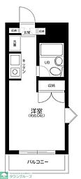 エクセレントハイム下高井戸 1Kの間取図画像