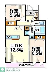 urbanhouse 2LDKの間取図画像
