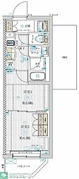 GENOVIA世田谷桜 2Kの間取図画像