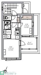 BLANC COURT阿佐ヶ谷 1LDKの間取図画像