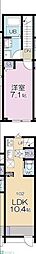 MOK-TERRACE NERIMA Villa 1LDKの間取図画像