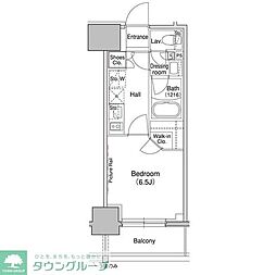 ブリリアンクラス高円寺 1Kの間取図画像