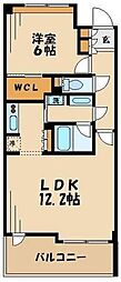 クラッサ成城 1LDKの間取図画像