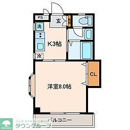 芦花ステーションプラザ 1Kの間取図画像