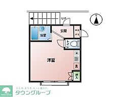 ドエルイースト ワンルームの間取図画像