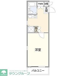 スターホームズ千歳烏山 1Kの間取図画像