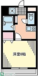 コートハウスジェイ 1Kの間取図画像