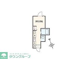MELLAS久我山 ワンルームの間取図画像
