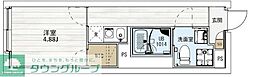 MAXIV CITY八幡山 1Kの間取図画像