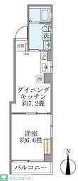 ハウスチェリー千歳台 1DKの間取図画像