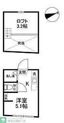 アーバンプレイス高円寺5 ワンルームの間取図画像
