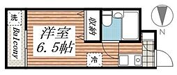 メゾン・ド・プルミエール ワンルームの間取図画像