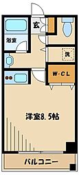 アーバンコート南烏山 1Kの間取図画像