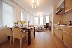 東京メトロ有楽町線 月島駅 徒歩1分の賃貸マンション 5階1LDKのリビング/ダイニング