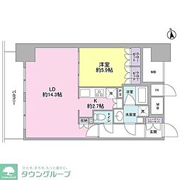スタイリオ品川中延 1LDKの間取図画像