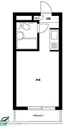 レジダンスイン・目黒 ワンルームの間取図画像