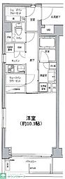クリオ蒲田2 1Kの間取図画像