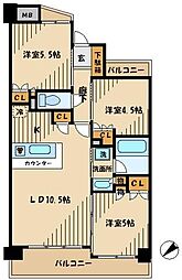 COMFORIA上池台 3LDKの間取図画像
