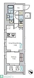 Brillia ist 洗足池の杜 1LDKの間取図画像