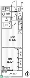 パークガーデン 1LDKの間取図画像