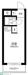 ライオンズマンション荏原中延 ワンルームの間取図画像