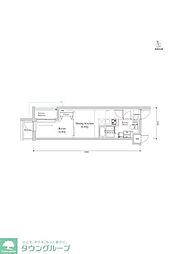 RELUXIA馬込 1DKの間取図画像