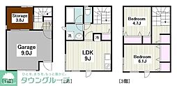 TWEED大森 3SLDKの間取図画像