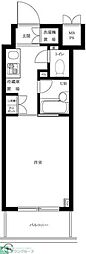 ルーブル蒲田壱番館 1Kの間取図画像