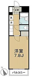 アーデン目黒不動前 1Kの間取図画像