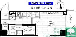 ステージグランデ馬込アジールコート 1Kの間取図画像