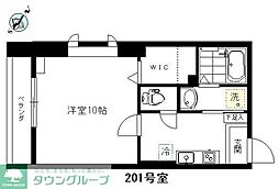 グリニッチビレッジ 1Kの間取図画像