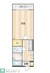 マイドリーム自由ヶ丘 1Kの間取図画像