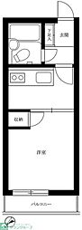 マイキャッスル五反田 1Kの間取図画像