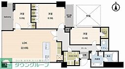 BRANZ自由が丘 3LDKの間取図画像