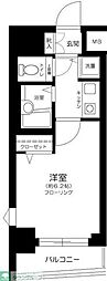 プレール武蔵小山弐番館 1Kの間取図画像
