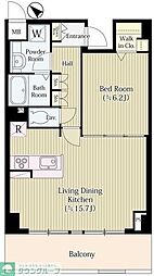 デュオレセスト 1LDKの間取図画像