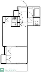 J'sコンフォート 1LDKの間取図画像