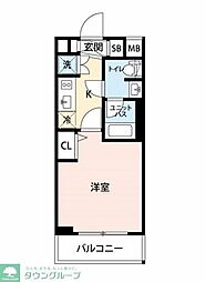 THEPREMIUMCUBEGOSAKI 1Kの間取図画像