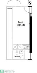 G-フラット ワンルームの間取図画像