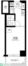 コルム目黒不動前 ワンルームの間取図画像