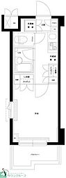 ルーブル目黒不動前 1Kの間取図画像