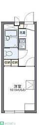 レオパレスエキノックスC 1Kの間取図画像