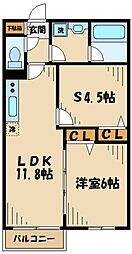 サンク相模が丘 1SLDKの間取図画像