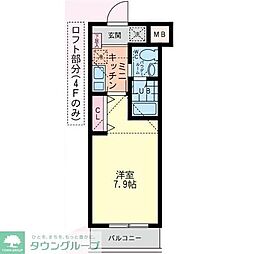 ルート相模ケ丘 1Kの間取図画像